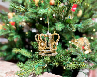 Gold Regal Christmas Crown Decoration