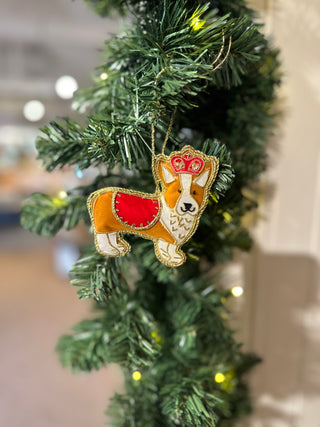 Christmas Corgi Tree Decoration