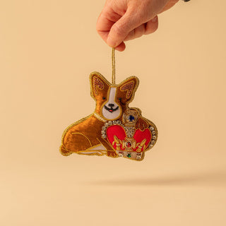 Corgi Fabric Tree Decoration