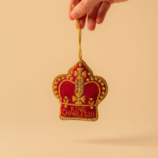 His Majesty King Charles III Coronation Crown Hanging Decoration