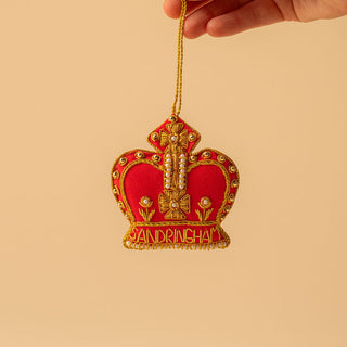 Royal Sandringham Estate Red Crown Decoration