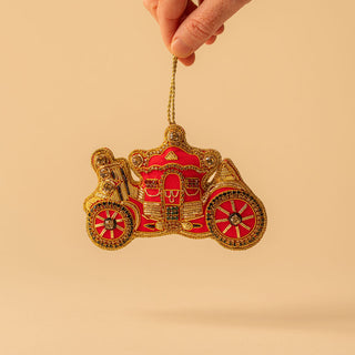 Royal Red and Gold Carriage Decoration