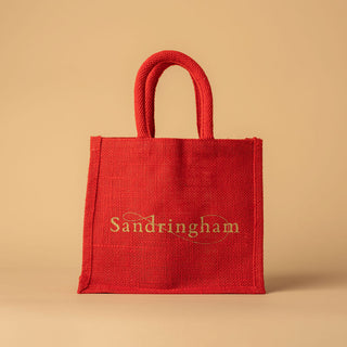 Sandringham Medium Red Jute bag
