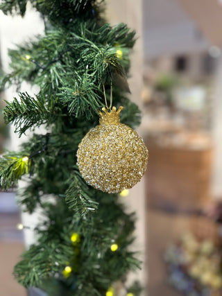 Christmas Gold Crown Bauble